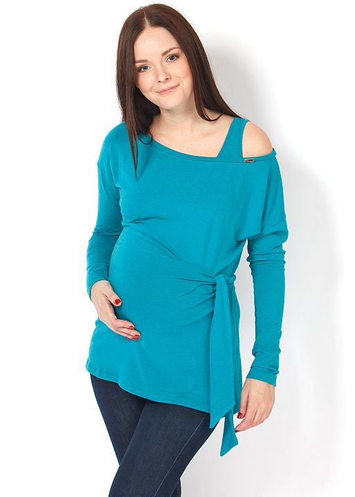 Блуза Ирма изумруд для беременных и кормящих I Love Mum 1